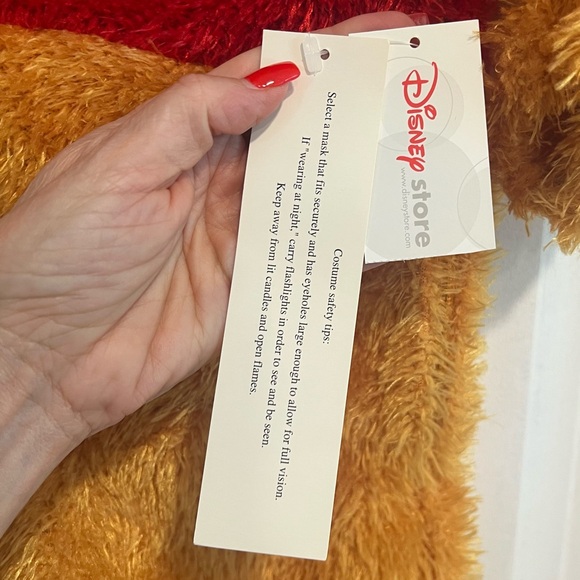Disney Winnie the Pooh Plush Bear Costume‎ in Red and Tan. Size 12 Months. NWT. - Picture 5 of 12